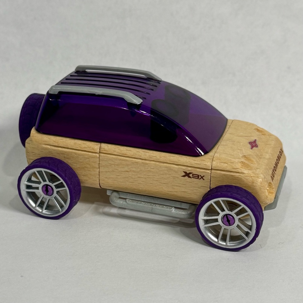 Calello Automoblox Wooden Toy SUV 2010 Purple Heirloom Quality